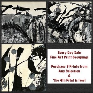 Fine Art Print Wall Grouping Professional B&W Photos by Jan Perez NEW/Abstract